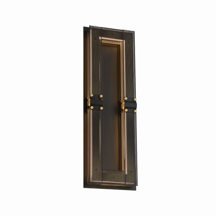 Admiral 1-Light LED Outdoor Wall Sconce in Black With Gold Admiral 1-Light LED Outdoor Wall Sconce in Black With Gold