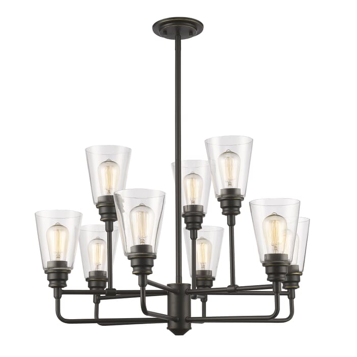 Z-Lite Annora 9-Light Chandelier In Olde Bronze Z-Lite Annora 9-Light Chandelier In Olde Bronze