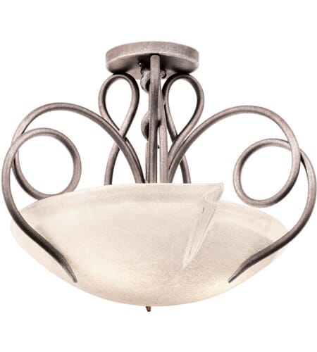Tribecca 3-Light Ceiling Light in Pearl Silver