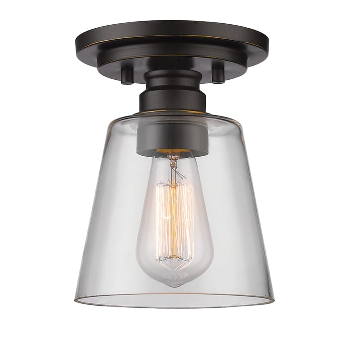 Z-Lite Annora 1-Light Flush Mount Ceiling Light In Olde Bronze Z-Lite Annora 1-Light Flush Mount Ceiling Light In Olde Bronze