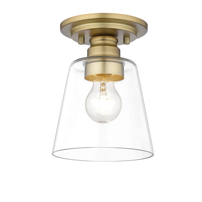 Z-Lite Annora 1-Light Flush Mount Ceiling Light In Olde Brass Z-Lite Annora 1-Light Flush Mount Ceiling Light In Olde Brass