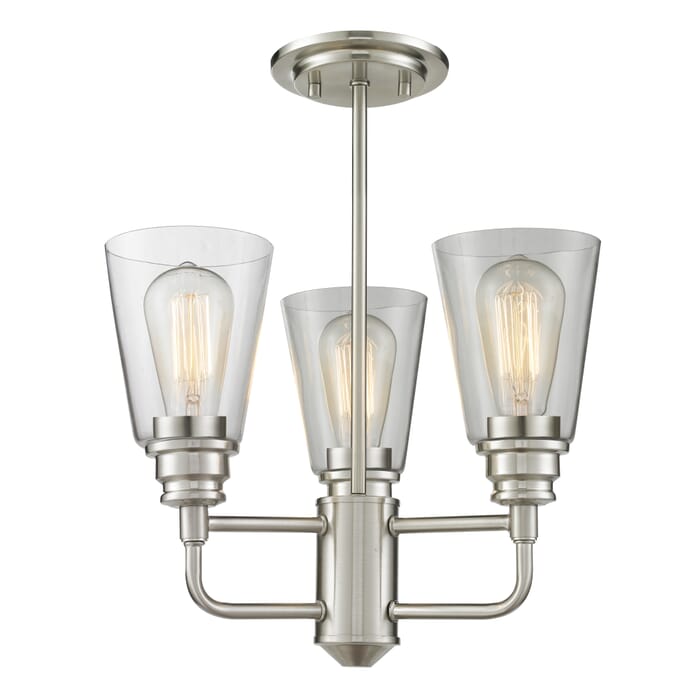 Z-Lite Annora 3-Light Semi Flush Mount Ceiling Light In Brushed Nickel Z-Lite Annora 3-Light Semi Flush Mount Ceiling Light In Brushed Nickel