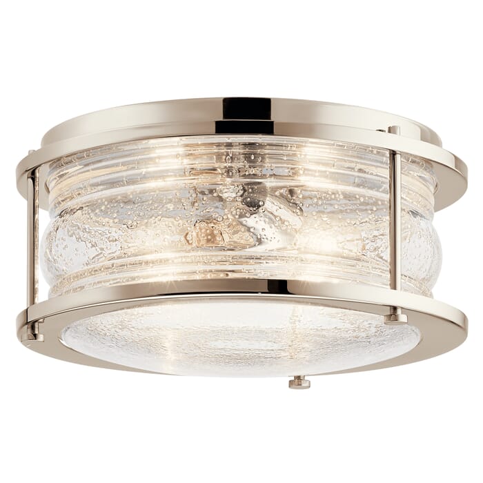 Kichler Lighting Ashland Bay 2-Light 12" Ceiling Light in Polished Nickel Kichler Lighting Ashland Bay 2-Light 12" Ceiling Light in Polished Nickel