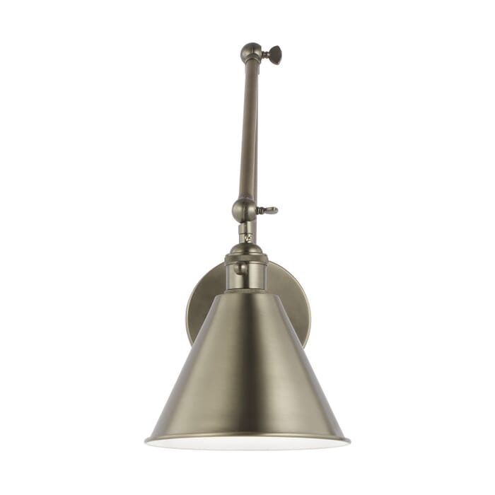 Salem 1-Light Wall Sconce in Antique Brushed Nickel Salem 1-Light Wall Sconce in Antique Brushed Nickel