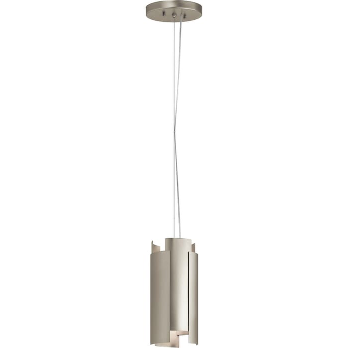 Kichler Lighting Moderne 2-Light Contemporary Mini Pendant in Satin Nickel Kichler Lighting Moderne 2-Light Contemporary Mini Pendant in Satin Nickel