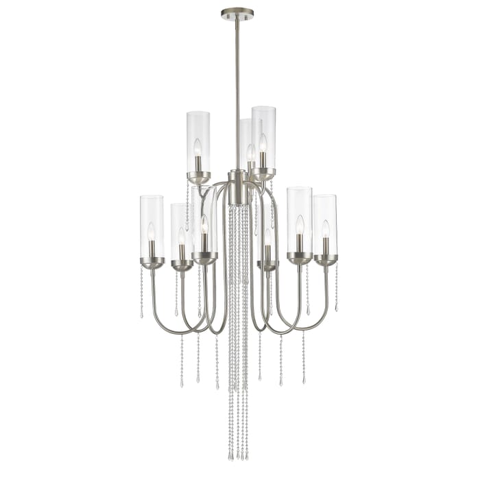 Z-Lite Siena 9-Light Chandelier In Brushed Nickel Z-Lite Siena 9-Light Chandelier In Brushed Nickel