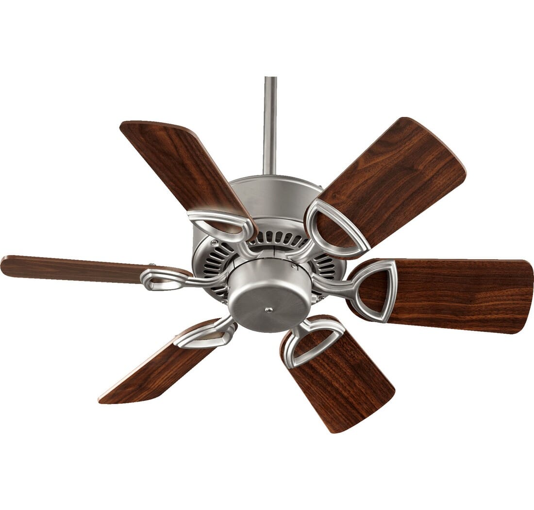 Quorum Estate 30" Indoor Ceiling Fan in Satin Nickel