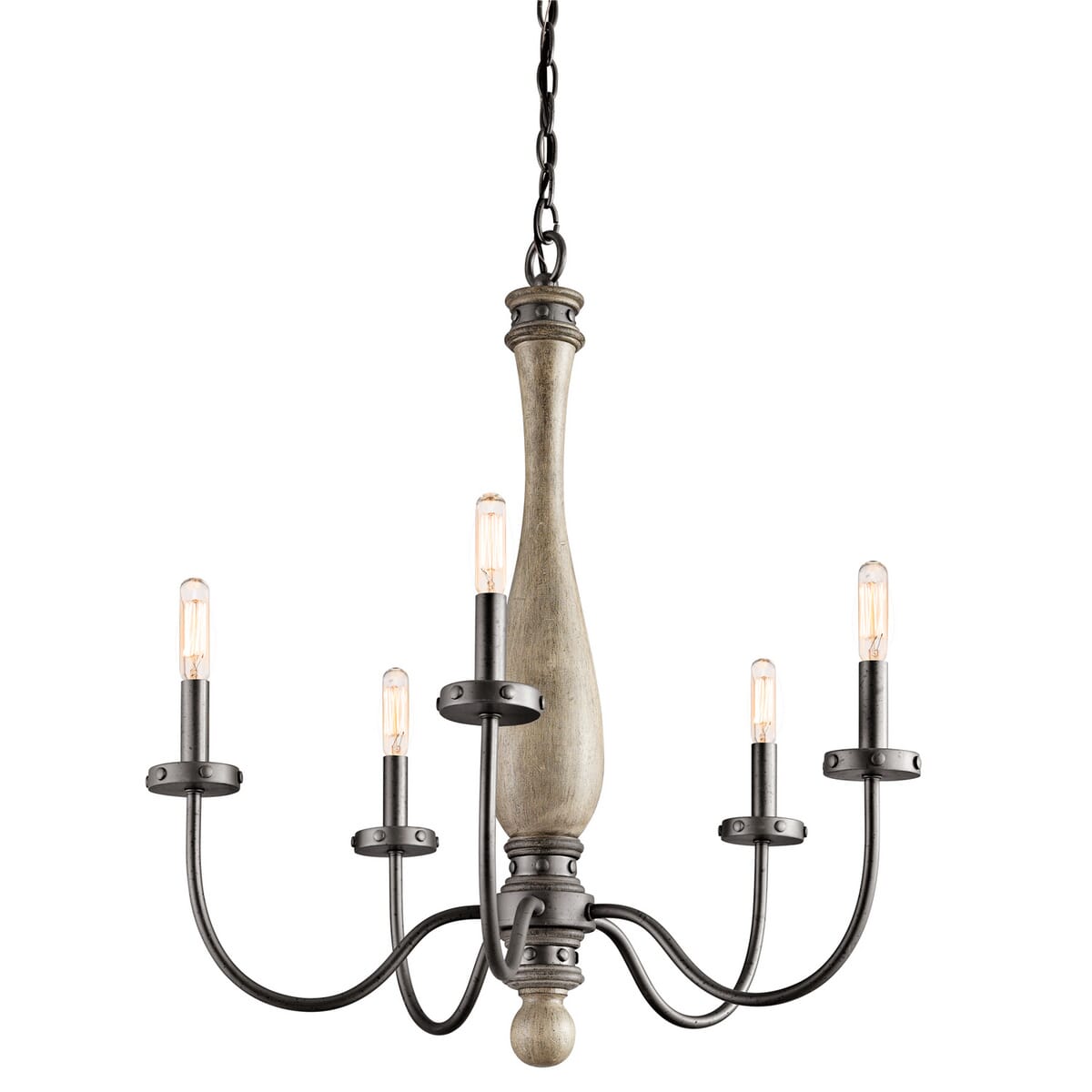 kichler evan 5 light chandelier