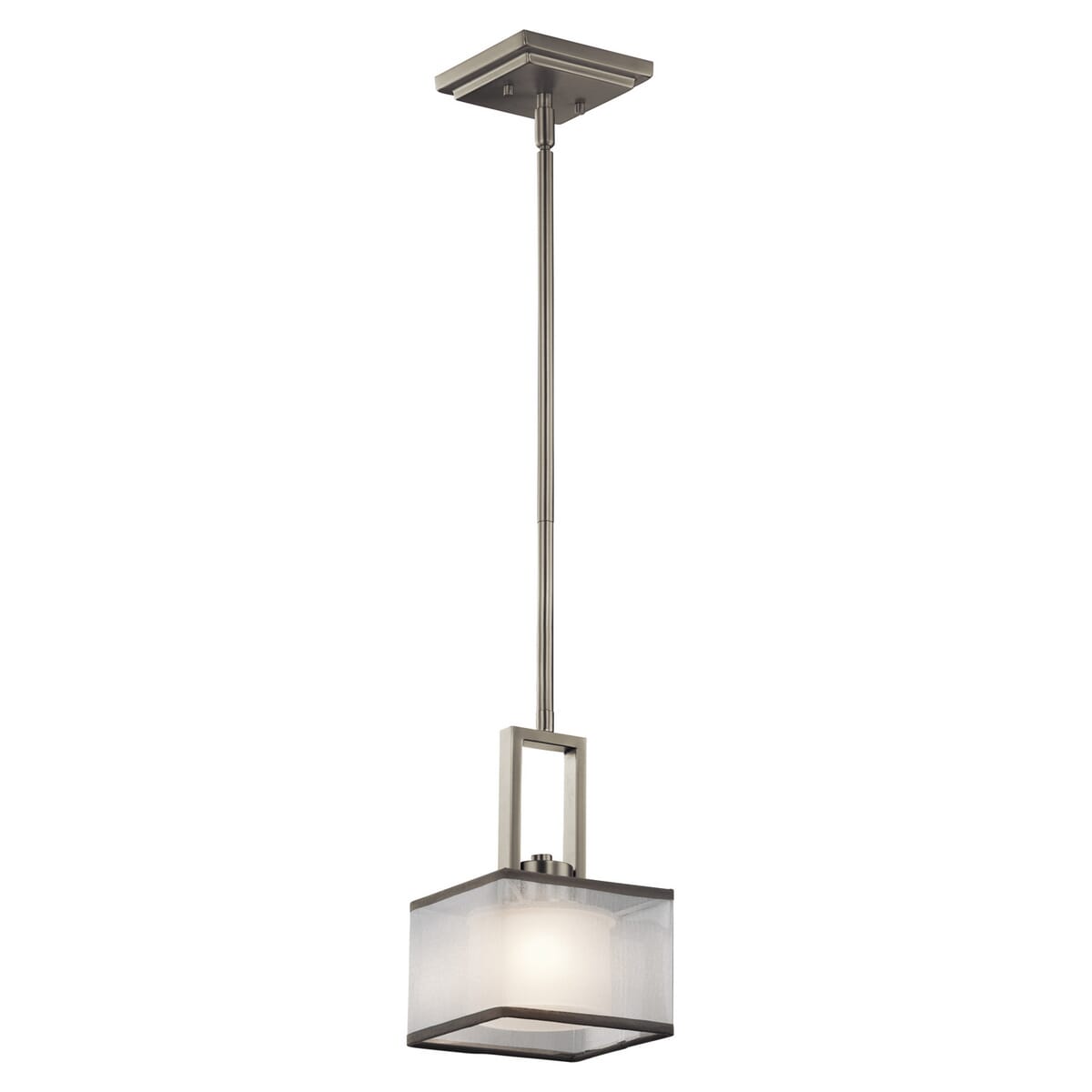 Kichler Lighting Kailey 1-Light Mini Pendant in Brushed Nickel