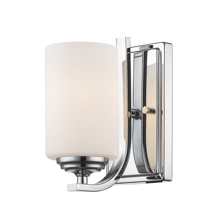Z-Lite Bordeaux 1-Light Wall Sconce In Chrome Z-Lite Bordeaux 1-Light Wall Sconce In Chrome