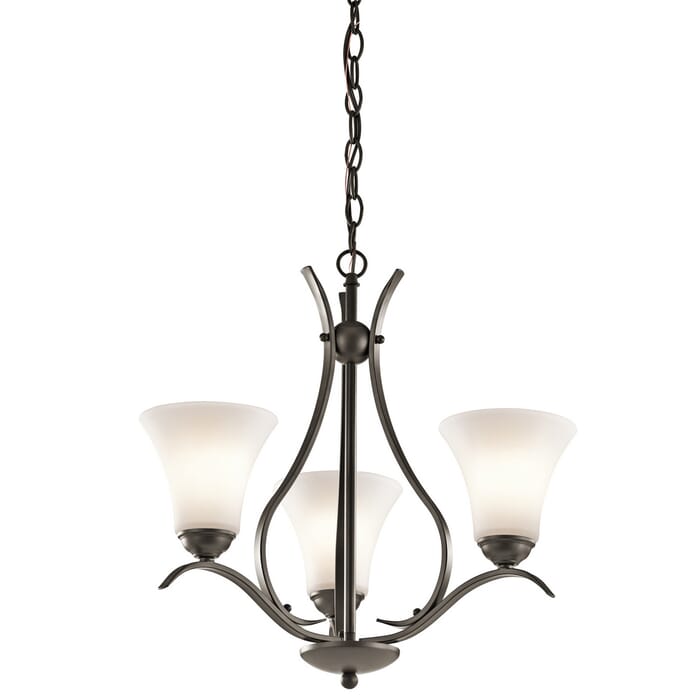 Kichler Lighting Keiran 3-Light Chandelier in Olde Bronze Kichler Lighting Keiran 3-Light Chandelier in Olde Bronze