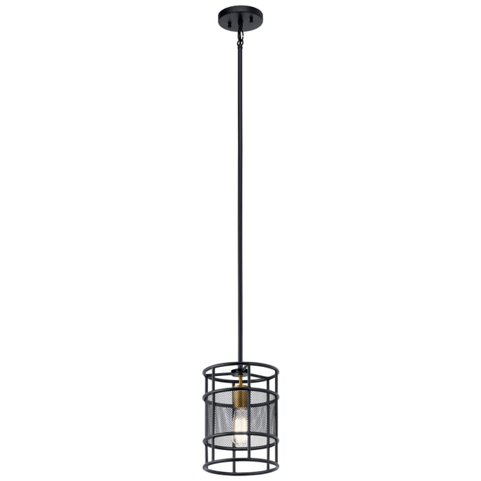 Kichler Lighting Piston 1-Light Mini Pendant in Black Kichler Lighting Piston 1-Light Mini Pendant in Black