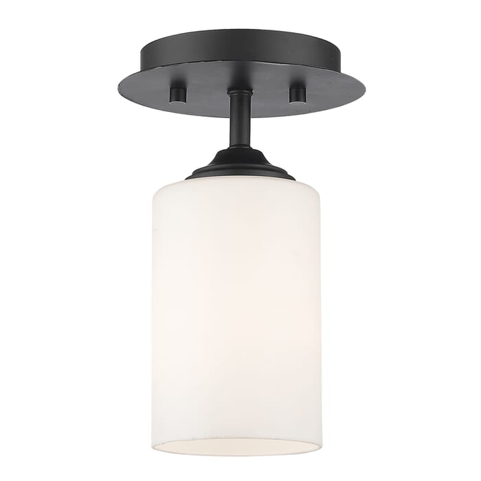 Z-Lite Bordeaux 1-Light Flush Mount Ceiling Light In Bronze Z-Lite Bordeaux 1-Light Flush Mount Ceiling Light In Bronze