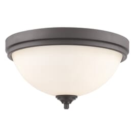 Z-Lite Bordeaux 3-Light Flush Mount Ceiling Light In Bronze