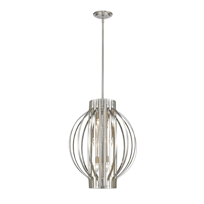 Z-Lite Moundou 6-Light Pendant Light In Brushed Nickel Z-Lite Moundou 6-Light Pendant Light In Brushed Nickel
