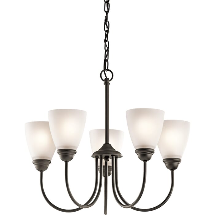 Kichler Lighting Jolie 5-Light Transitional Chandelier in Olde Bronze Kichler Lighting Jolie 5-Light Transitional Chandelier in Olde Bronze