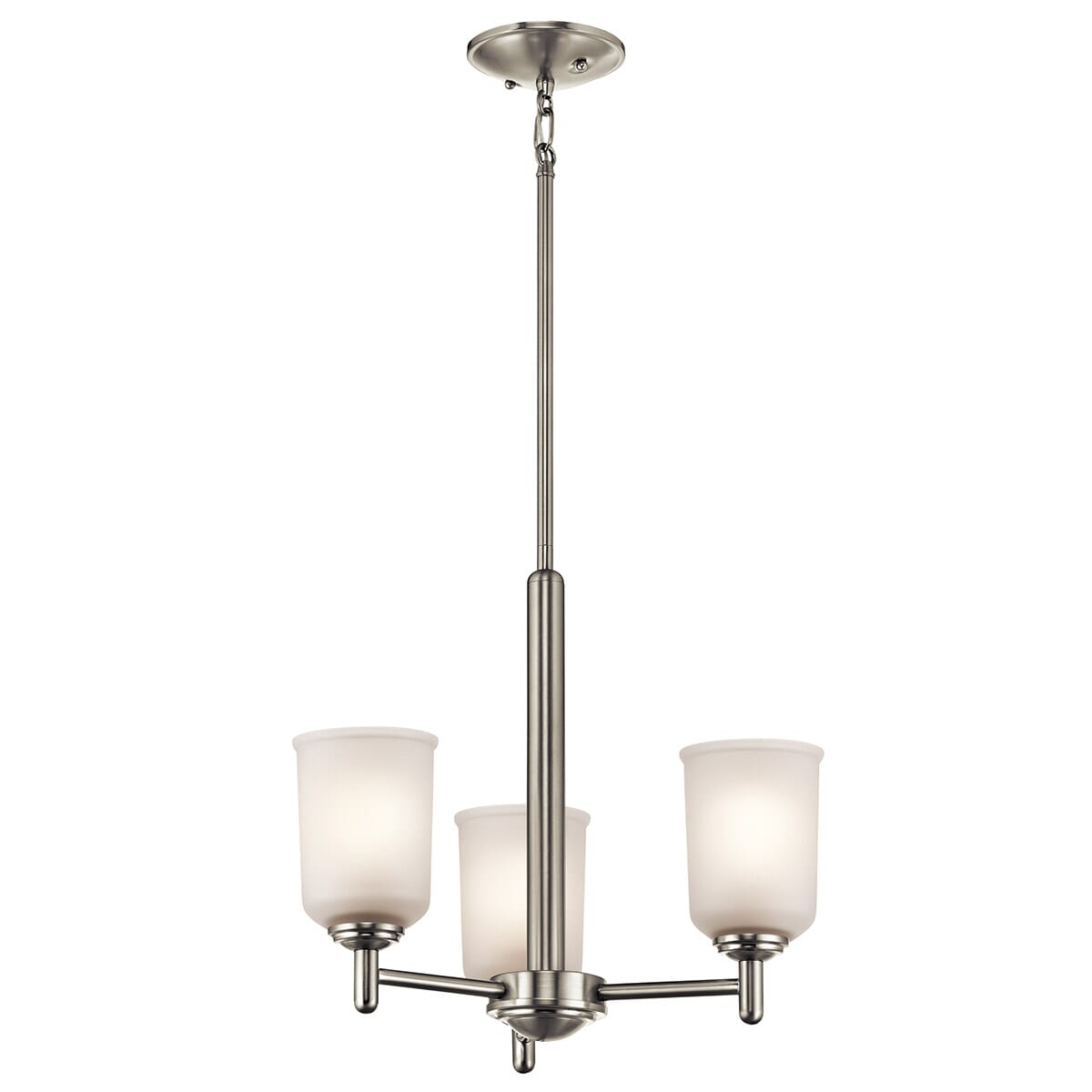 Shailene 3-Light Mini Chandelier in Brushed Nickel