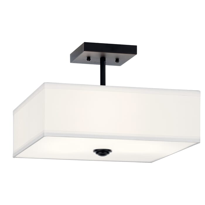 Kichler Lighting Shailene 3-Light 14" Ceiling Light in Black Kichler Lighting Shailene 3-Light 14" Ceiling Light in Black