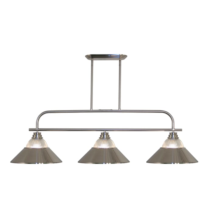 Z-Lite Annora 3-Light Linear Pendant Light In Brushed Nickel Z-Lite Annora 3-Light Linear Pendant Light In Brushed Nickel