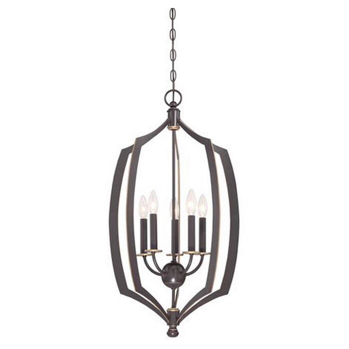 Minka Lavery Middletown 5-Light 17" Pendant Light in Downton Bronze with Gold Highlights Minka Lavery Middletown 5-Light 17" Pendant Light in Downton Bronze with Gold Highlights