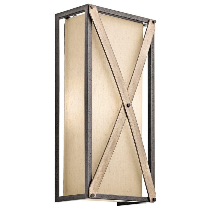 Kichler Lighting Cahoon 2-Light Wall Sconce in Anvil Iron Kichler Lighting Cahoon 2-Light Wall Sconce in Anvil Iron