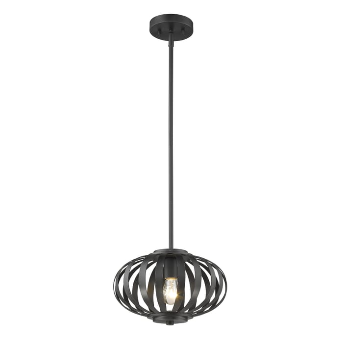 Z-Lite Moundou 1-Light Pendant Light In Bronze Z-Lite Moundou 1-Light Pendant Light In Bronze