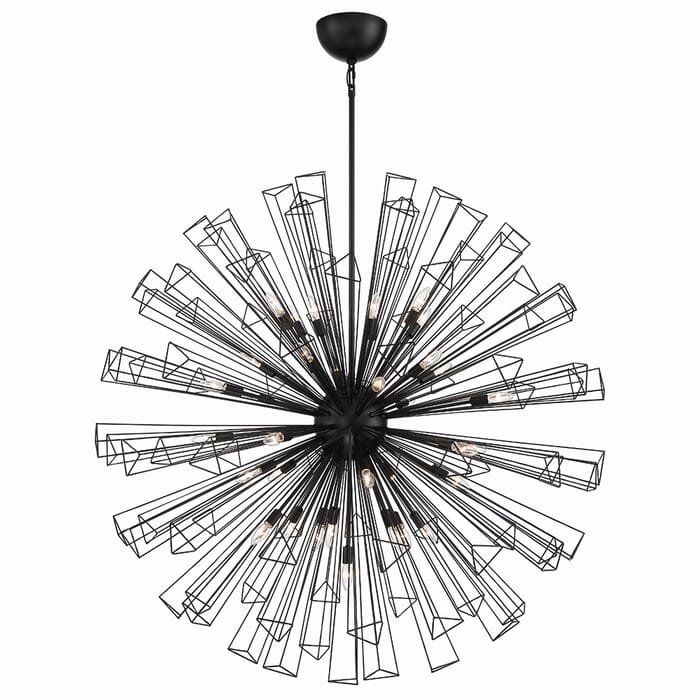 Dendelio 35-Light Chandelier in Black Dendelio 35-Light Chandelier in Black