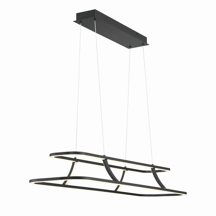 Cadoux 1-Light LED Chandelier in Black Cadoux 1-Light LED Chandelier in Black