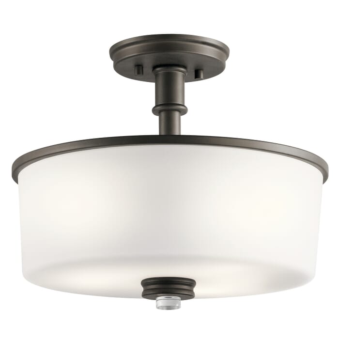 Joelson 3-Light Semi-Flush Mount in Olde Bronze Joelson 3-Light Semi-Flush Mount in Olde Bronze