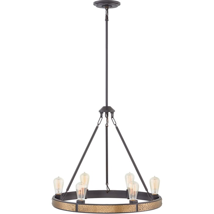 Hinkley Everett 6-Light Single Tier Chandelier in Bronze Hinkley Everett 6-Light Single Tier Chandelier in Bronze