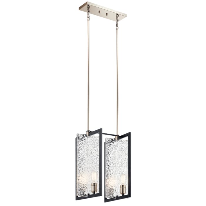 Kichler Lighting Forge 4-Light Foyer Pendant in Black Kichler Lighting Forge 4-Light Foyer Pendant in Black