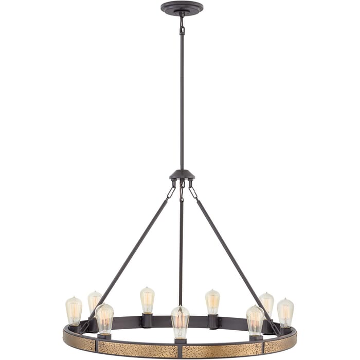 Hinkley Everett 9-Light Single Tier Chandelier in Bronze Hinkley Everett 9-Light Single Tier Chandelier in Bronze