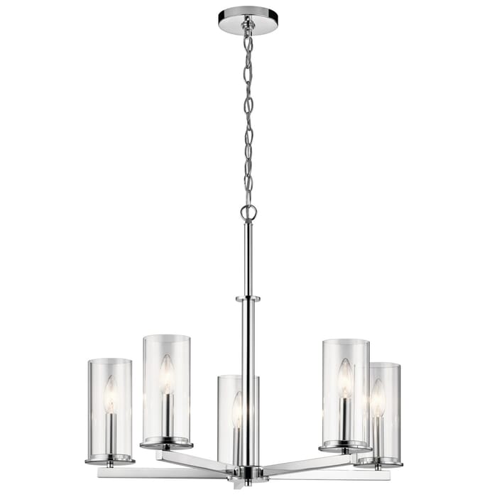 Kichler Lighting Crosby 5-Light Chandelier in Chrome Kichler Lighting Crosby 5-Light Chandelier in Chrome