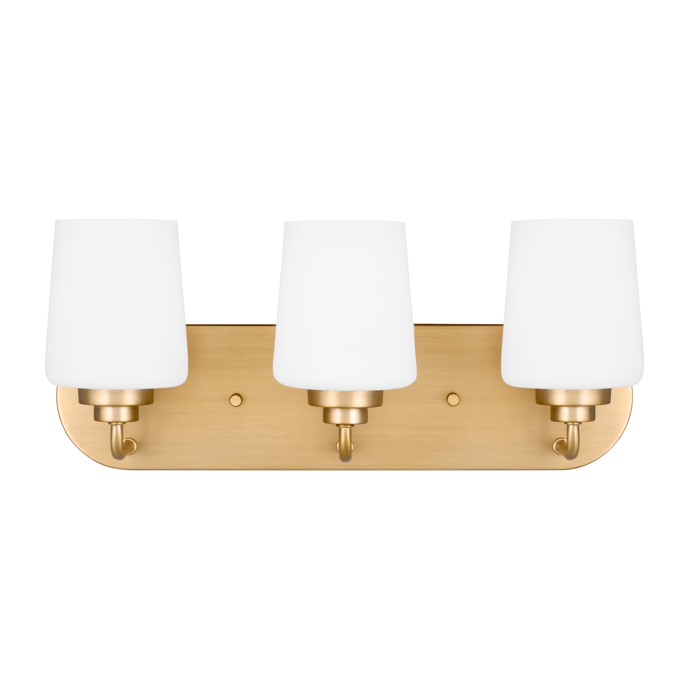 Windom 3-Light Bathroom Vanity Light in Satin Brass