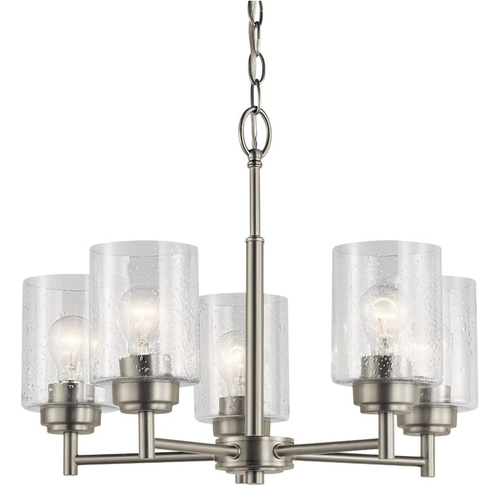 Kichler Lighting Winslow 5-Light Chandelier in Brushed Nickel Kichler Lighting Winslow 5-Light Chandelier in Brushed Nickel