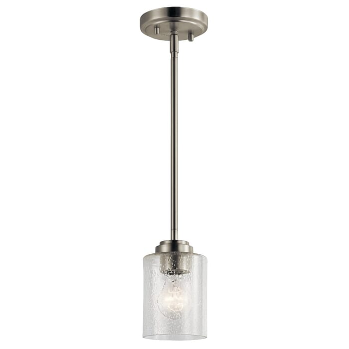 Kichler Lighting Winslow Mini Pendant 1-Light in Brushed Nickel Kichler Lighting Winslow Mini Pendant 1-Light in Brushed Nickel