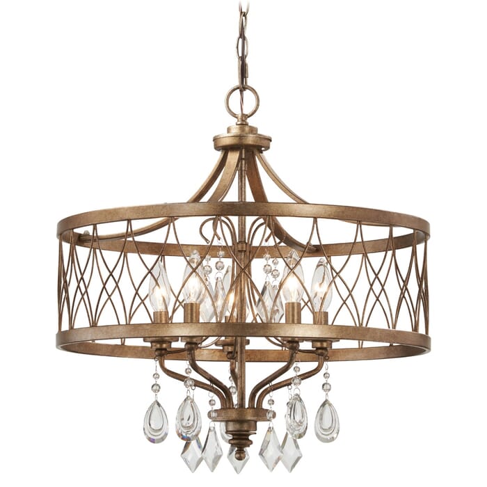 Minka Lavery West Liberty 5-Light 21" Chandelier in Olympus Gold Minka Lavery West Liberty 5-Light 21" Chandelier in Olympus Gold