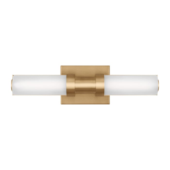 Kiel 1-Light LED Bathroom Vanity Light in Satin Brass Kiel 1-Light LED Bathroom Vanity Light in Satin Brass