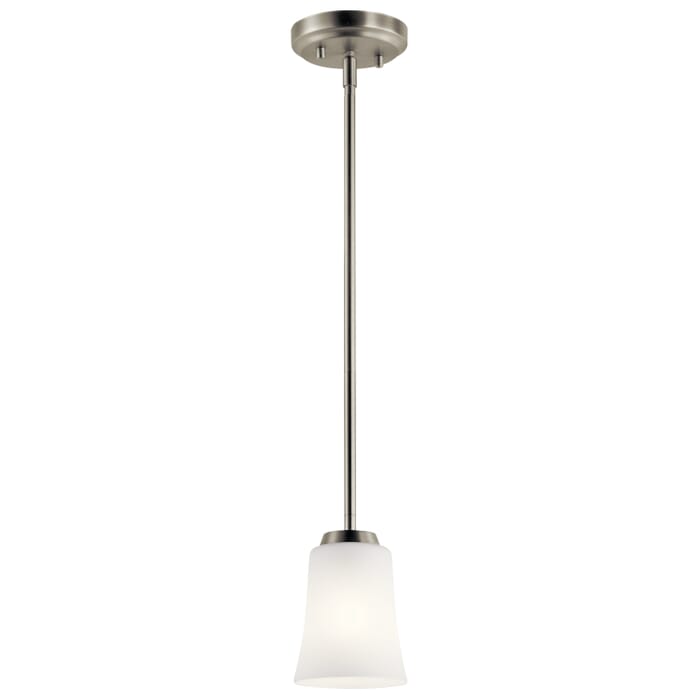 Kichler Lighting Tao Mini Pendant 1-Light in Brushed Nickel Kichler Lighting Tao Mini Pendant 1-Light in Brushed Nickel