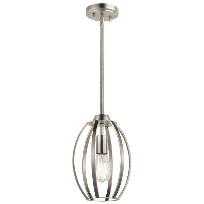 Kichler Lighting Tao Pendant 1-Light in Brushed Nickel Kichler Lighting Tao Pendant 1-Light in Brushed Nickel