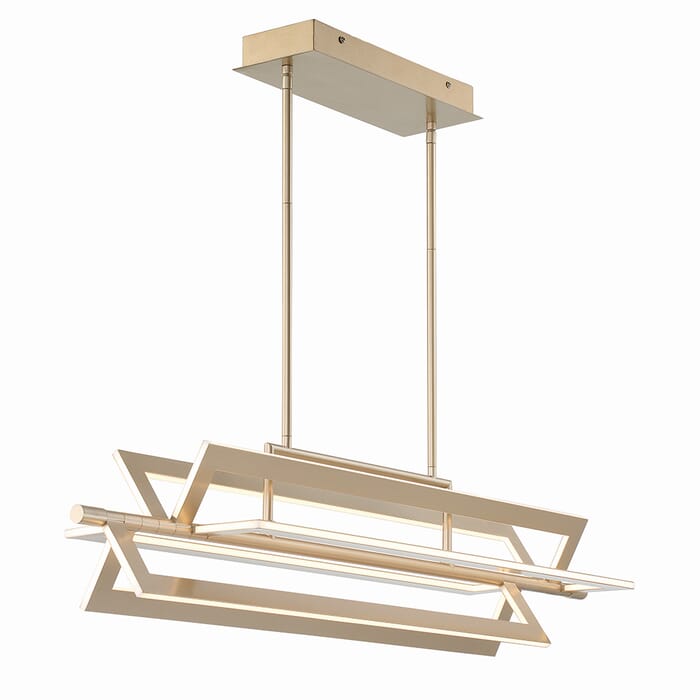 Livra 1-Light LED Chandelier in Gold Livra 1-Light LED Chandelier in Gold
