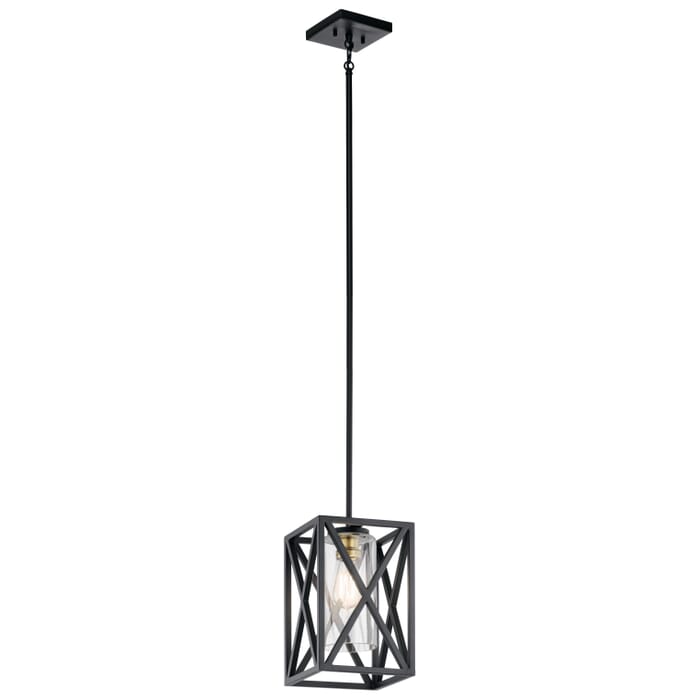 Kichler Lighting Moorgate Mini Pendant 1-Light in Black Kichler Lighting Moorgate Mini Pendant 1-Light in Black