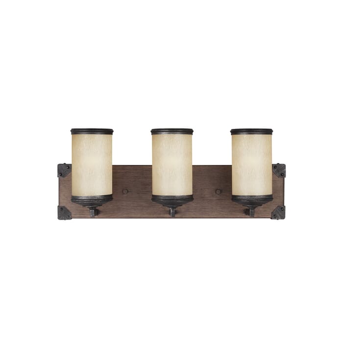 Sea Gull Dunning 3-Light 21" Bathroom Vanity Light in Stardust Sea Gull Dunning 3-Light 21" Bathroom Vanity Light in Stardust