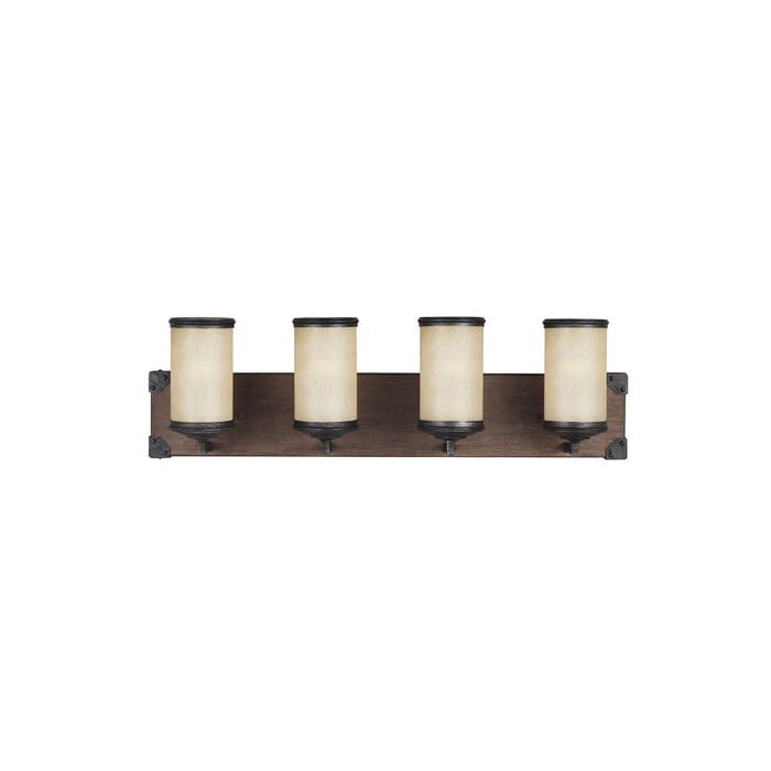 Sea Gull Dunning 4-Light 26" Bathroom Vanity Light in Stardust Sea Gull Dunning 4-Light 26" Bathroom Vanity Light in Stardust