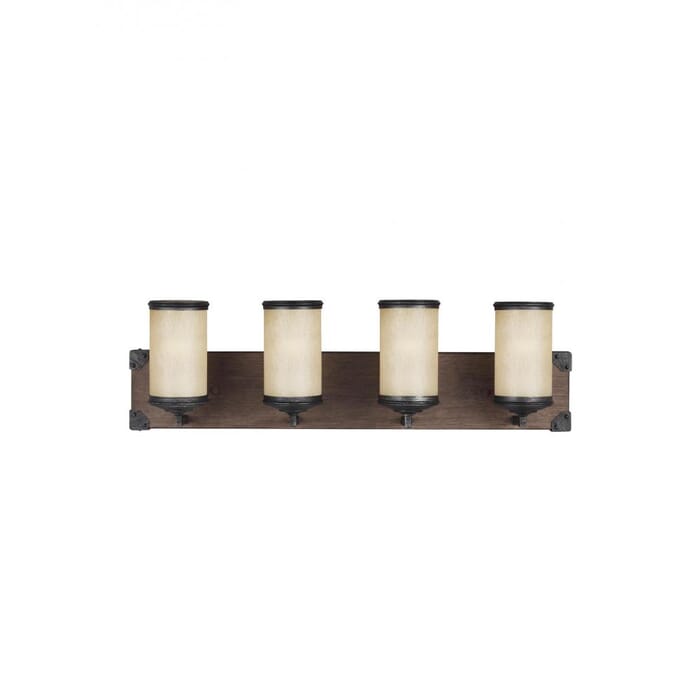 Sea Gull Dunning 4-Light 26" Bathroom Vanity Light in Stardust Sea Gull Dunning 4-Light 26" Bathroom Vanity Light in Stardust
