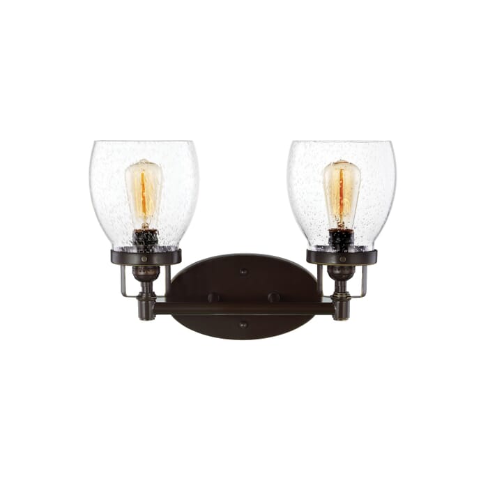 Belton 2-Light Bathroom Vanity Light in Bronze Belton 2-Light Bathroom Vanity Light in Bronze