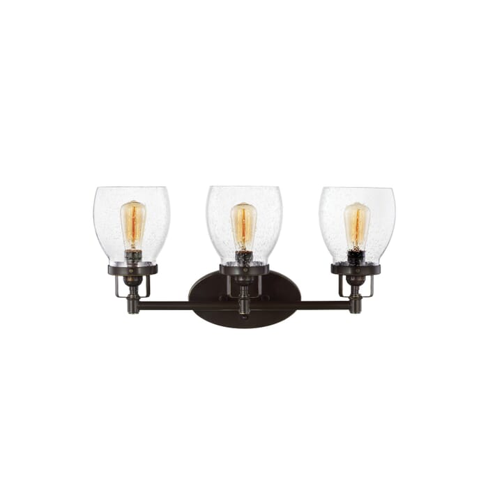 Belton 3-Light Bathroom Vanity Light in Bronze Belton 3-Light Bathroom Vanity Light in Bronze