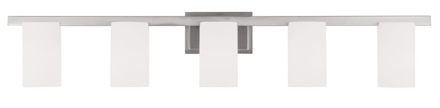 Astoria 5-Light Bathroom Vanity Light in Brushed Nickel