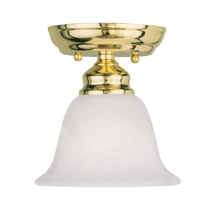 Essex 1-Light Ceiling Mount in Polished Brass Essex 1-Light Ceiling Mount in Polished Brass