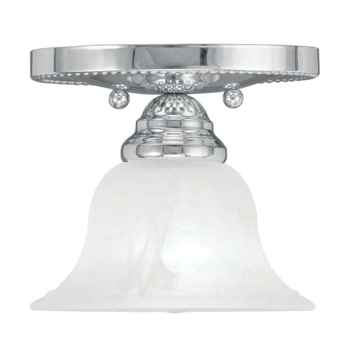 Edgemont 1-Light Ceiling Mount in Polished Chrome Edgemont 1-Light Ceiling Mount in Polished Chrome